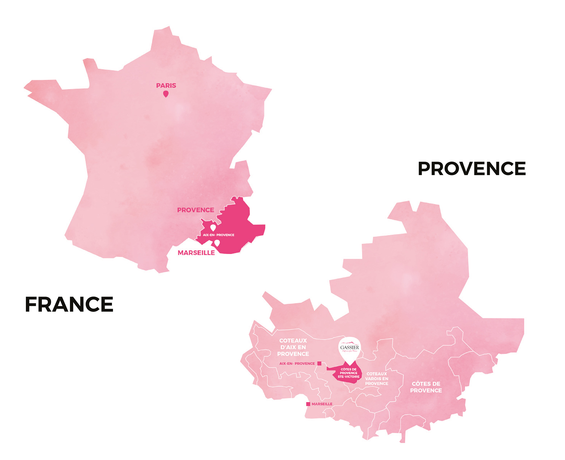 Carte France et Provence