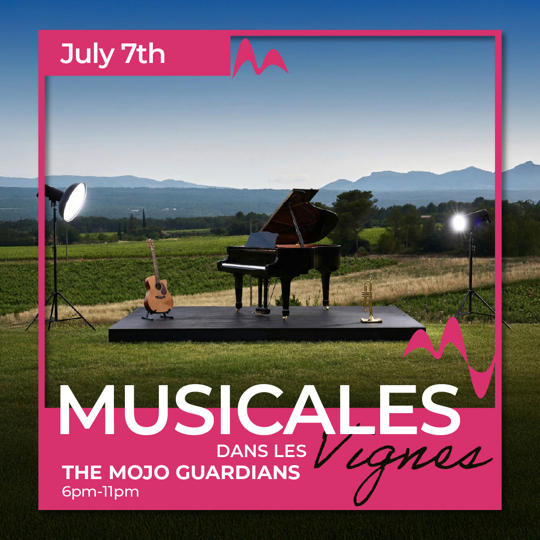Musicales dans les Vignes at Château Gassier : unique events near Aix-en-Provence — activities with family or friends, open-air evenings, shows, concerts, and wine tourism experiences in the heart of the vineyards.