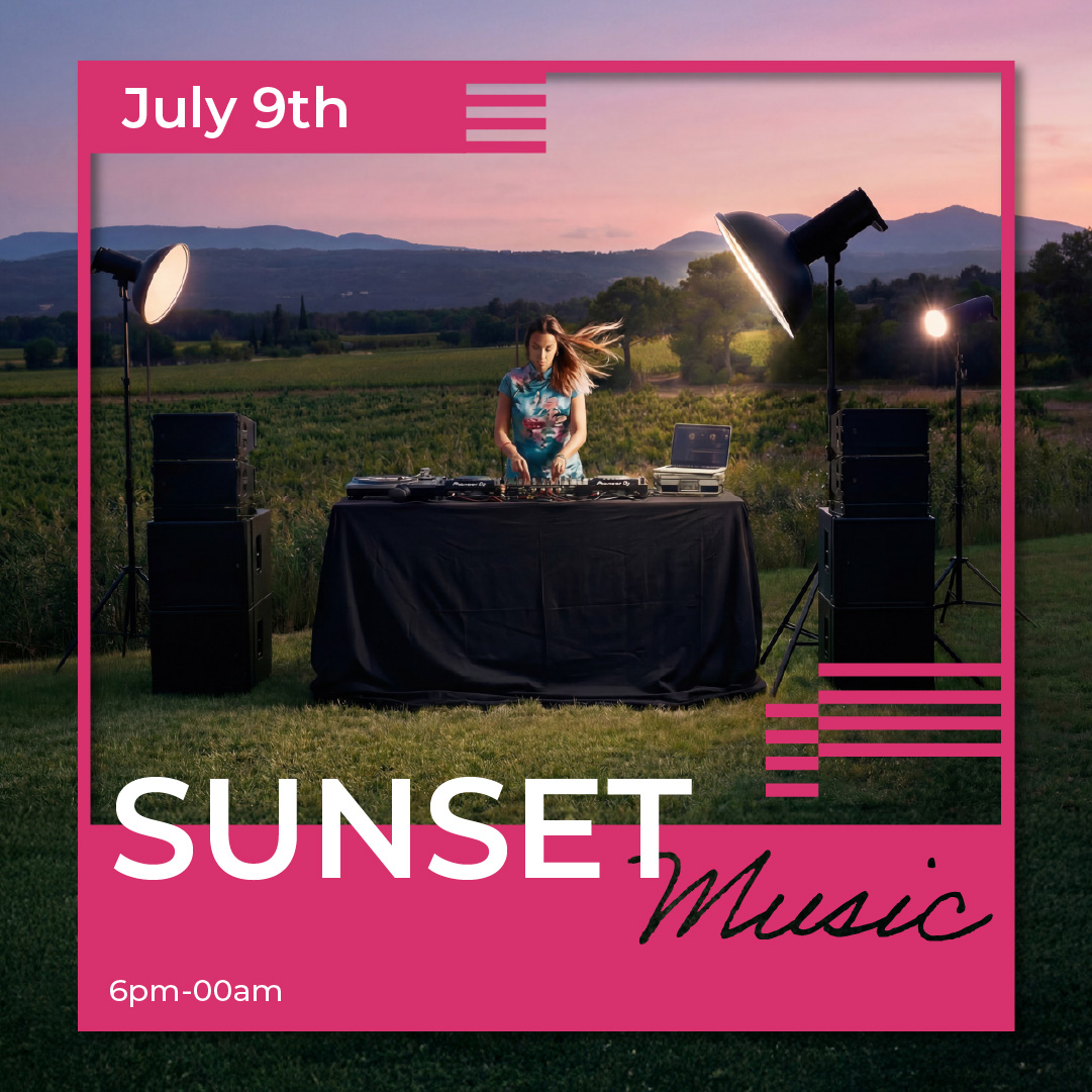 Sunset Music at Château Gassier: unique events near Aix-en-Provence — activities with family or friends, open-air evenings, shows, concerts, and wine tourism experiences in the heart of the vineyards.